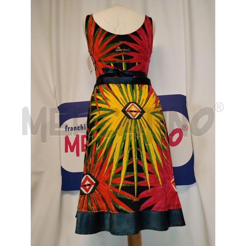 VESTITO DONNA SMANICATO DESIGUAL BLU  | Mercatino dell'Usato Catania stazione centrale 3
