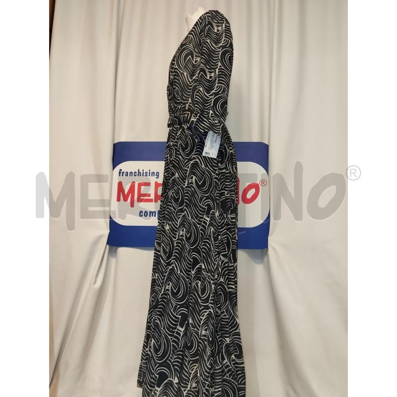 VESTITO DONNA SUDEST NERO A FANTASIA BIANCO | Mercatino dell'Usato Catania stazione centrale 2