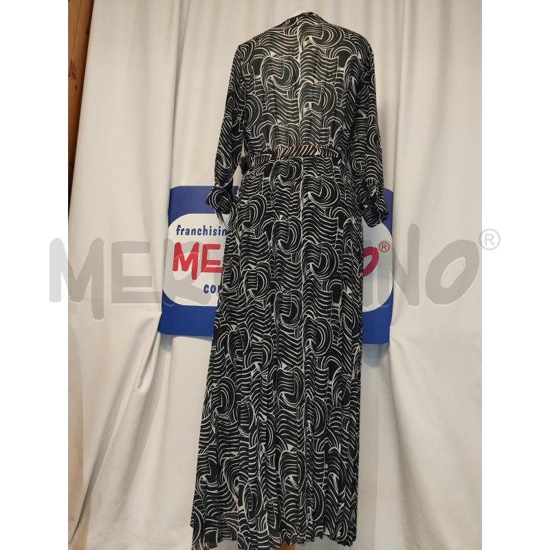 VESTITO DONNA SUDEST NERO A FANTASIA BIANCO | Mercatino dell'Usato Catania stazione centrale 3