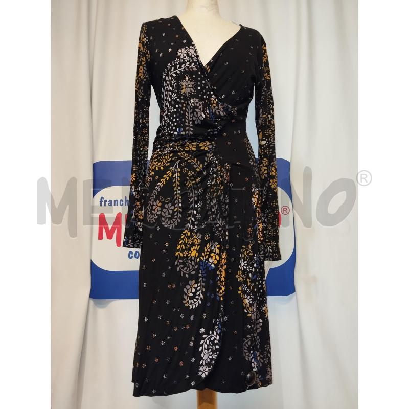 VESTITO DONNA SURKANA NERO A FIORI  | Mercatino dell'Usato Catania stazione centrale 1