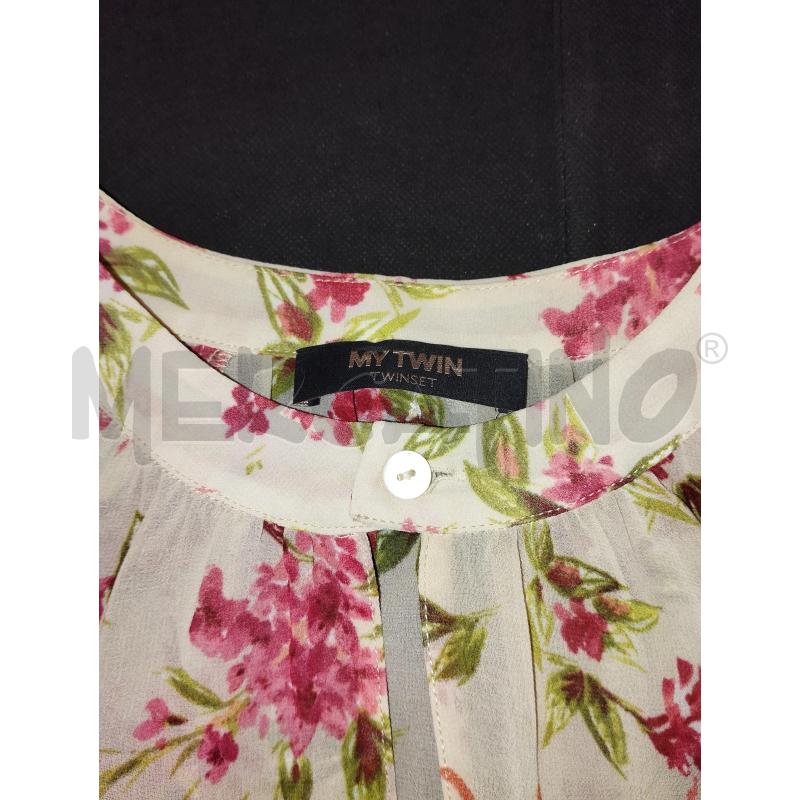 VESTITO DONNA TWINSET ROSA A FANTASIA TRASPARENTE | Mercatino dell'Usato Catania stazione centrale 4