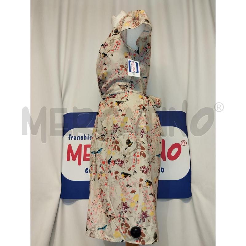VESTITO DONNA YUMI BEIGE A FIORI  | Mercatino dell'Usato Catania stazione centrale 2
