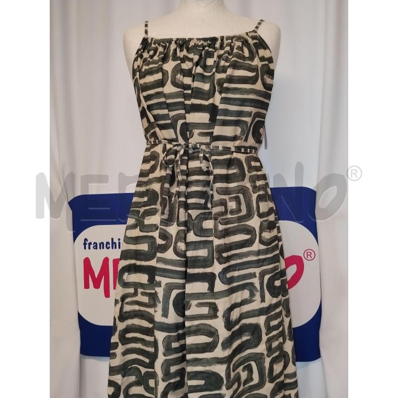 VESTITO DONNA ZARA BEIGE A FANTASIA GRIGIO | Mercatino dell'Usato Catania stazione centrale 2