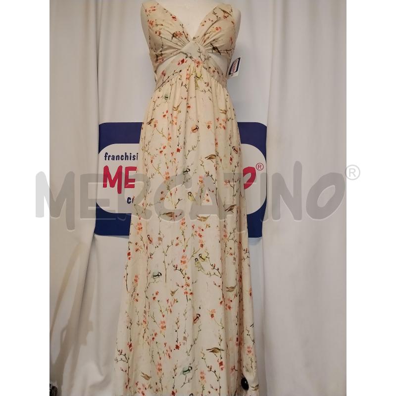 VESTITO DONNA ZARA BEIGE A FIORI | Mercatino dell'Usato Catania stazione centrale 1