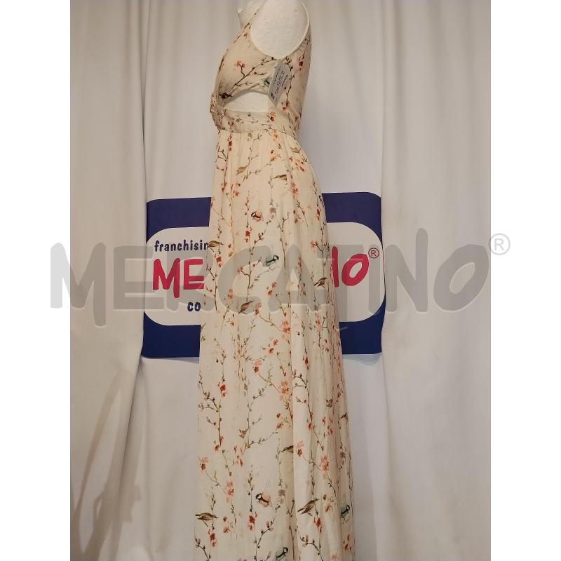 VESTITO DONNA ZARA BEIGE A FIORI | Mercatino dell'Usato Catania stazione centrale 2
