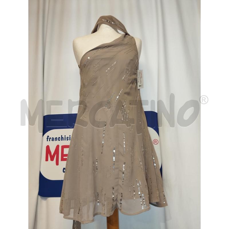 VESTITO DONNA ZARA BEIGE CON PAILLETES  | Mercatino dell'Usato Catania stazione centrale 2