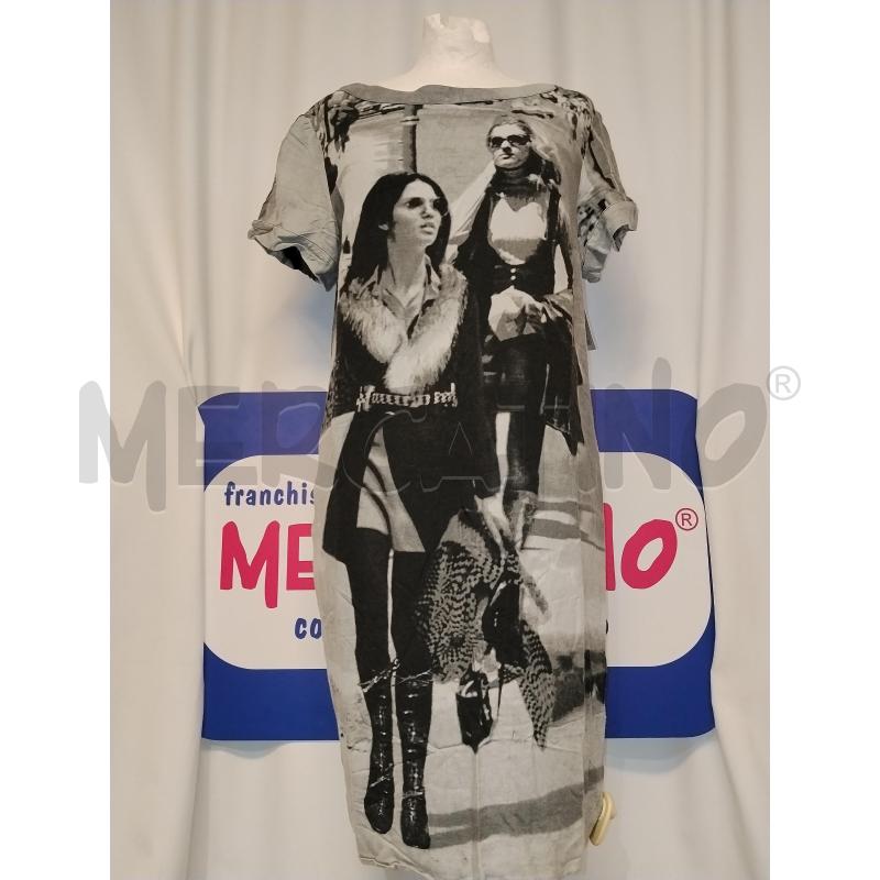 VESTITO DONNA ZARA GRIGIO CON STAMPA | Mercatino dell'Usato Catania stazione centrale 1
