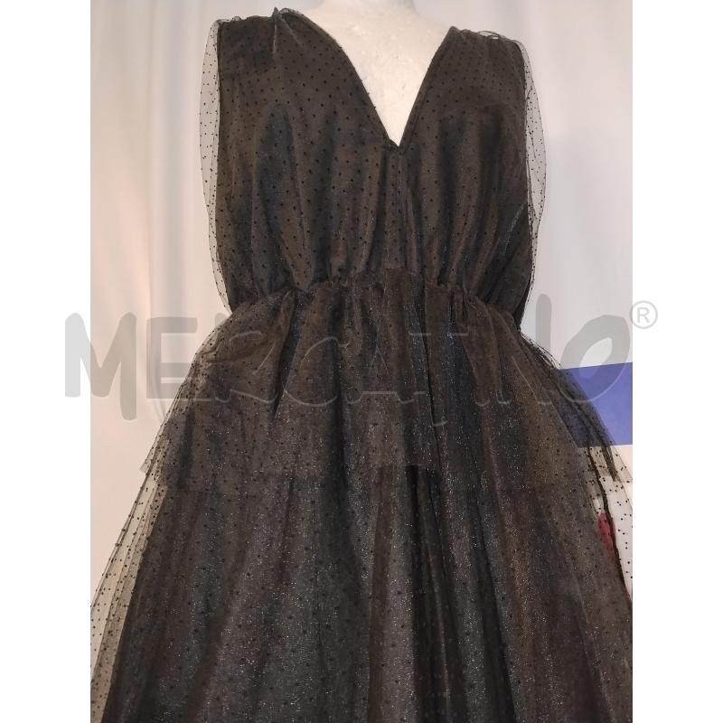VESTITO DONNA ZARA NERO CON TULLE  | Mercatino dell'Usato Catania stazione centrale 4