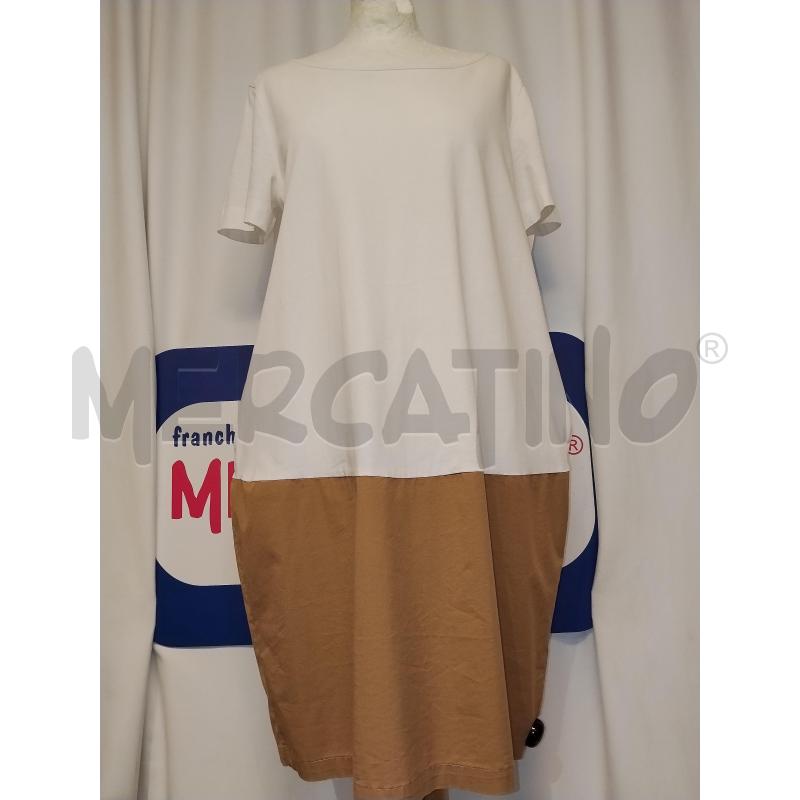 VESTITO DONNA  LE SARTE DEL SOLE BIANCO  E BEIGE  | Mercatino dell'Usato Catania stazione centrale 1