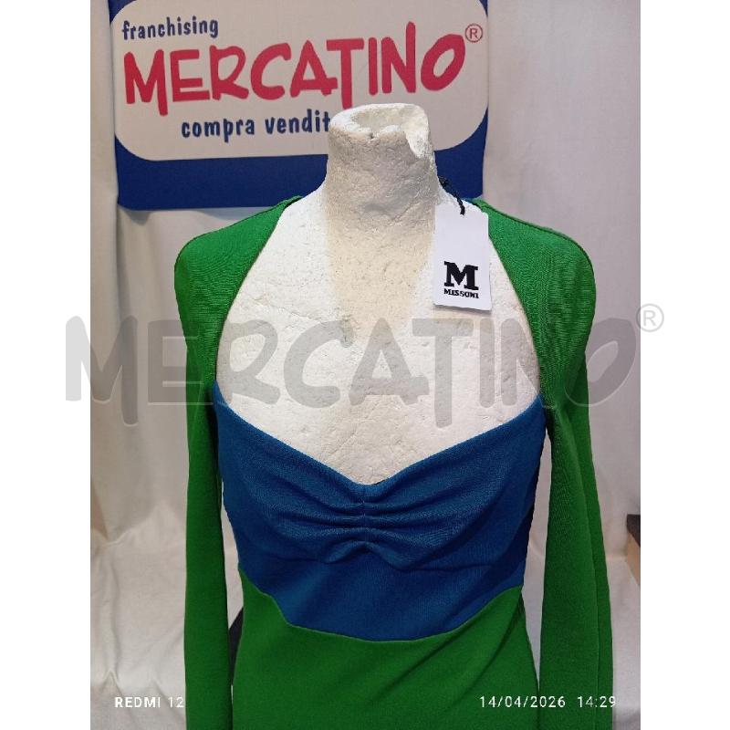VESTITO DONNA  MISSONI  VERDE E AZZURRO | Mercatino dell'Usato Catania stazione centrale 3