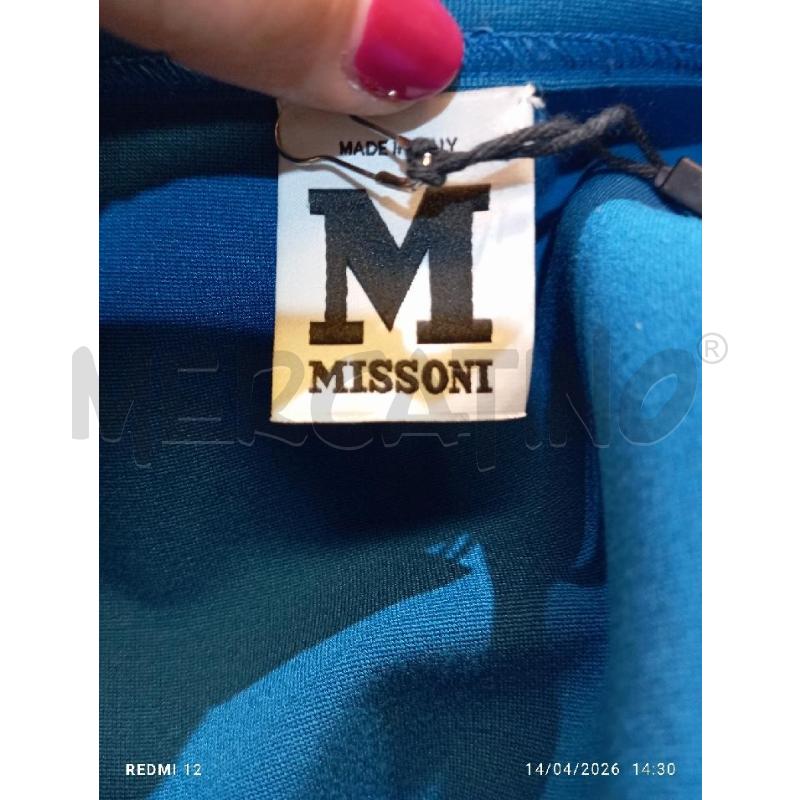 VESTITO DONNA  MISSONI  VERDE E AZZURRO | Mercatino dell'Usato Catania stazione centrale 4