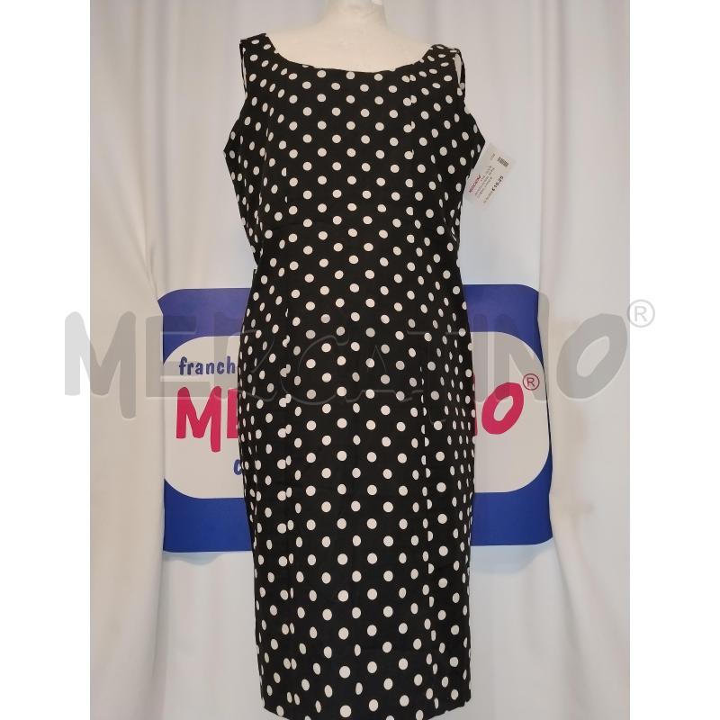 VESTITO DONNA  MI PIACI NERO A POIS BIANCO  | Mercatino dell'Usato Catania stazione centrale 1