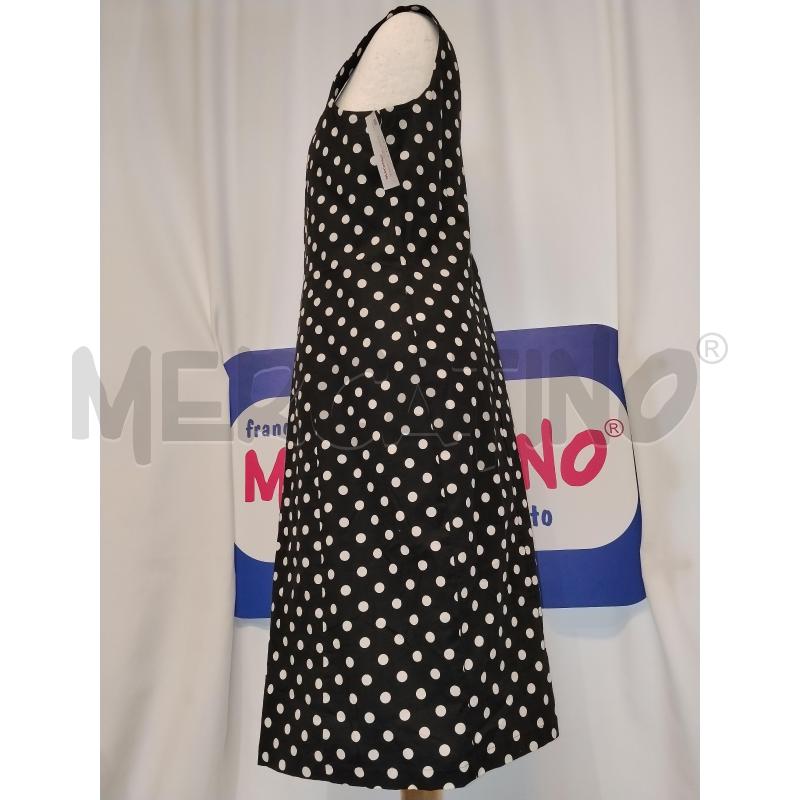 VESTITO DONNA  MI PIACI NERO A POIS BIANCO  | Mercatino dell'Usato Catania stazione centrale 2