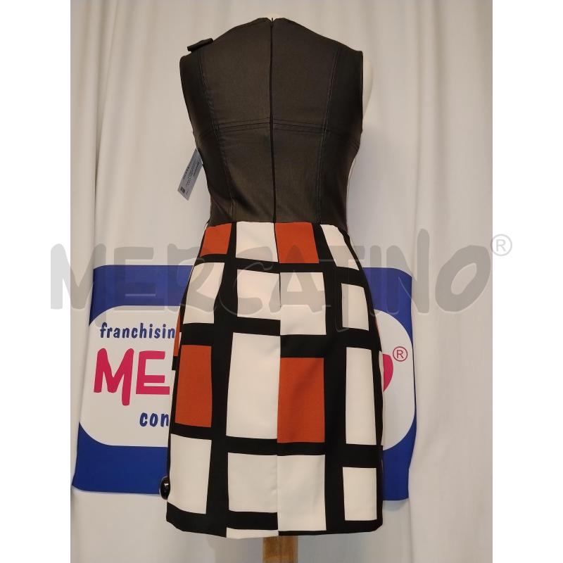 VESTITO DONNA  SANDRO FERRONE NERO A QUADRI | Mercatino dell'Usato Catania stazione centrale 3
