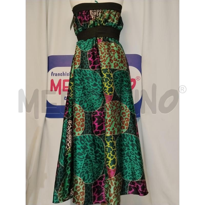 VESTITO DONNA  VERDE A  FANTASIA WODEMA | Mercatino dell'Usato Catania stazione centrale 2