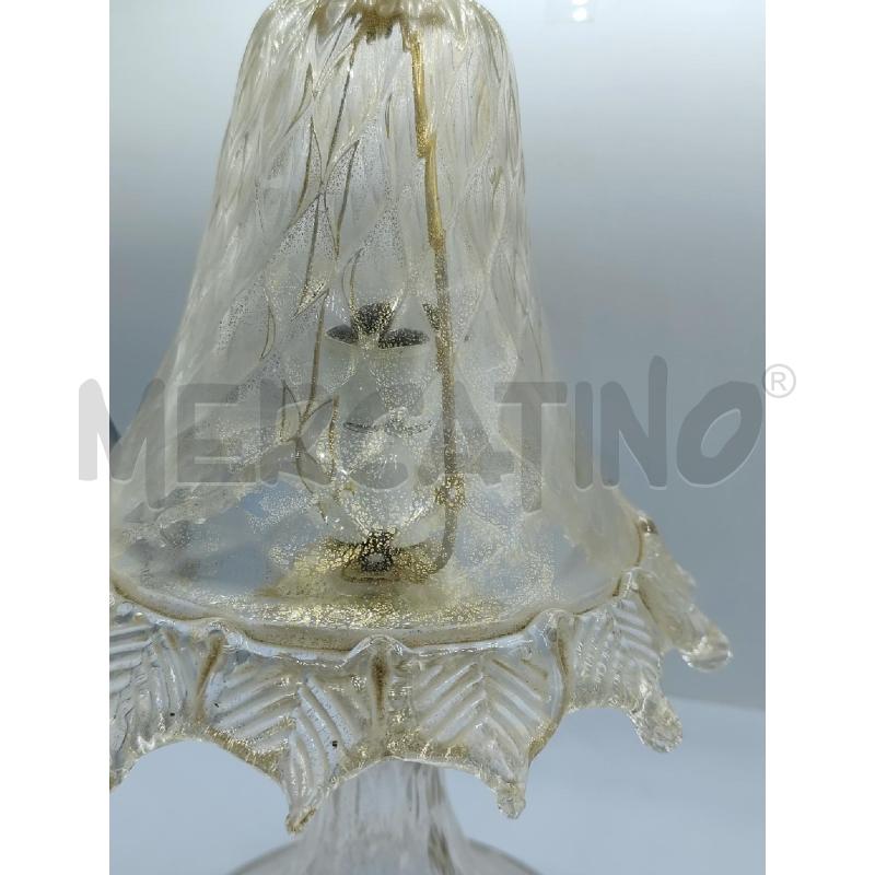 ABAT JOUR VETRO DI MURANO DECORO DORATO | Mercatino dell'Usato Catanzaro 3