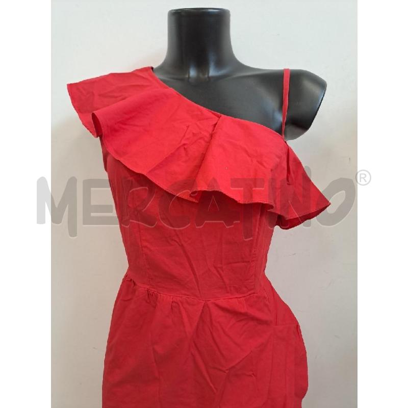 ABITO DONNA KATE LATRA MODA ROSSO MONOSPALLE BALZE | Mercatino dell'Usato Catanzaro 2