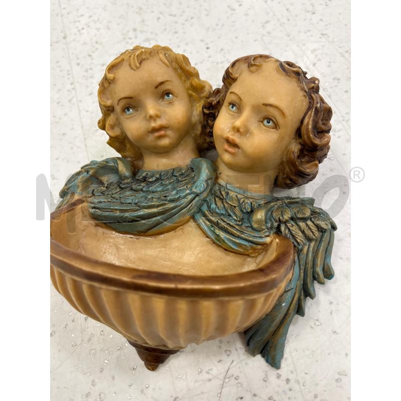 ACQUASANTIERA CON DUE ANGIOLETTI N.965  | Mercatino dell'Usato Catanzaro 2