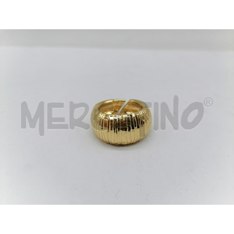 ANELLO DONNA 1AR DORATO BOMBATO A FASCIA | Mercatino dell'Usato Catanzaro 1