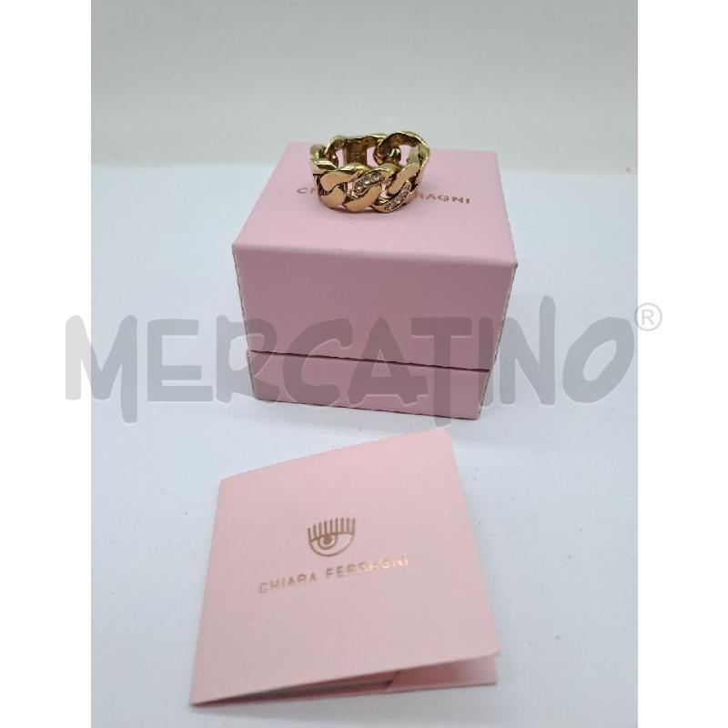 ANELLO DONNA CHIARA FERRAGNI CATENA DORATA CON CRISTALLI | Mercatino dell'Usato Catanzaro 1