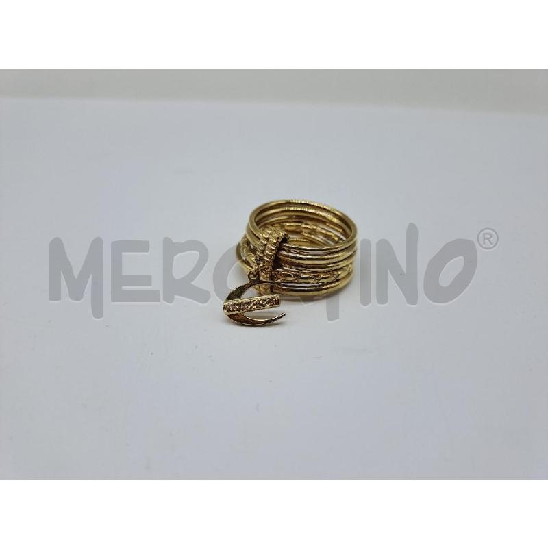 ANELLO DONNA JUST CAVALLI INFINITY DORATO  | Mercatino dell'Usato Catanzaro 1