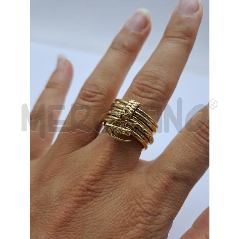 ANELLO DONNA JUST CAVALLI INFINITY DORATO  | Mercatino dell'Usato Catanzaro 2