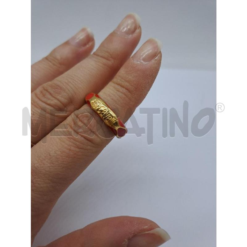 ANELLO DONNA JUST CAVALLI ROSSO DORATO  | Mercatino dell'Usato Catanzaro 2