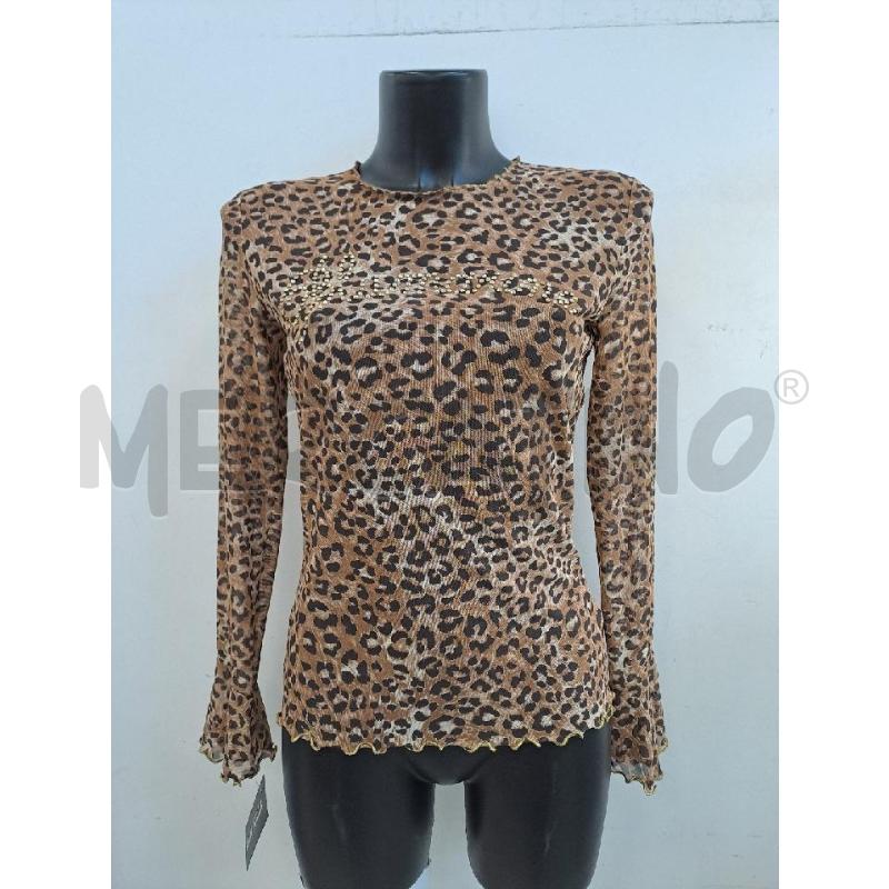 BLUSA DONNA BLUMARINE VELATO MACULATO LOGO STRASS | Mercatino dell'Usato Catanzaro 1