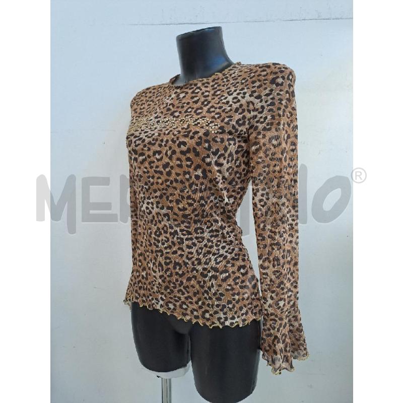 BLUSA DONNA BLUMARINE VELATO MACULATO LOGO STRASS | Mercatino dell'Usato Catanzaro 2