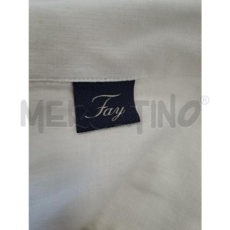 BLUSA DONNA FAY BIANCO LINO SCOLLO V  | Mercatino dell'Usato Catanzaro 4