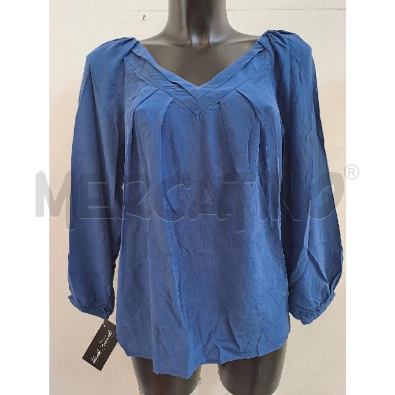 BLUSA DONNA INTREND BLU SCOLLO V  | Mercatino dell'Usato Catanzaro 1
