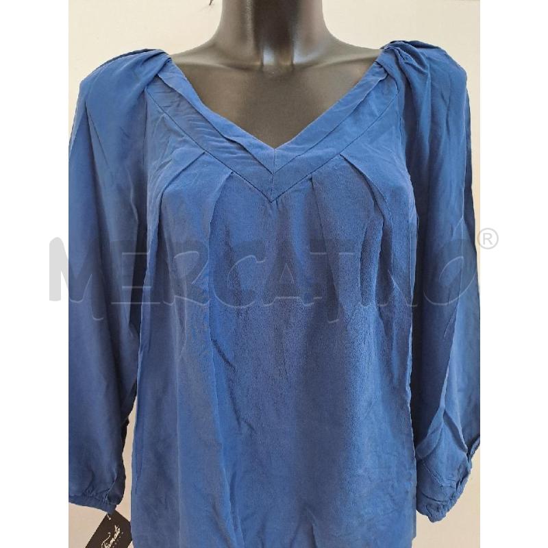 BLUSA DONNA INTREND BLU SCOLLO V  | Mercatino dell'Usato Catanzaro 2