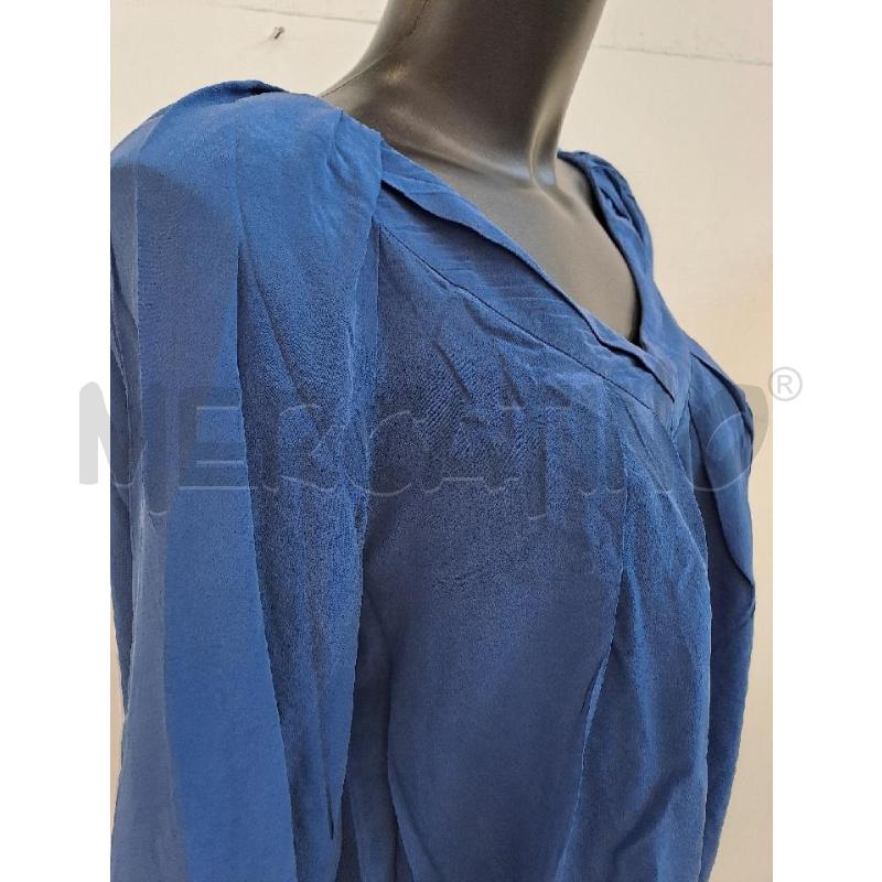 BLUSA DONNA INTREND BLU SCOLLO V  | Mercatino dell'Usato Catanzaro 3