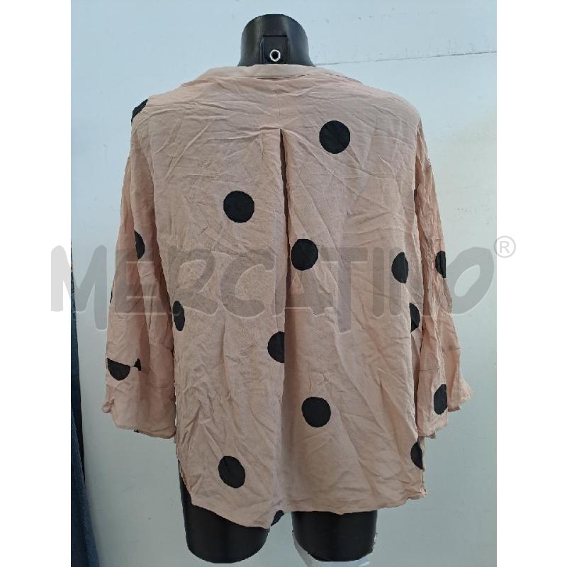 BLUSA DONNA INTREND ROSA PALLINA NERA  | Mercatino dell'Usato Catanzaro 3