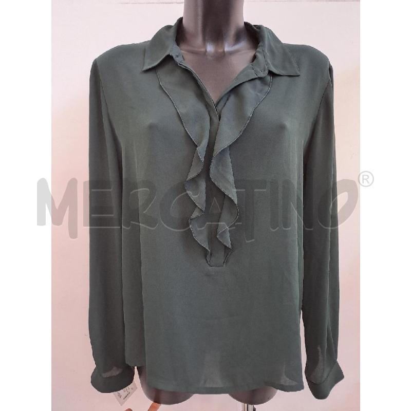 BLUSA DONNA MARELLA SPORT VERDE SCURO COLLETTO ROUCHE | Mercatino dell'Usato Catanzaro 1