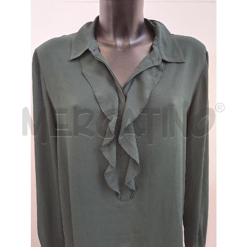 BLUSA DONNA MARELLA SPORT VERDE SCURO COLLETTO ROUCHE | Mercatino dell'Usato Catanzaro 2
