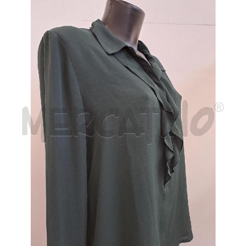 BLUSA DONNA MARELLA SPORT VERDE SCURO COLLETTO ROUCHE | Mercatino dell'Usato Catanzaro 3