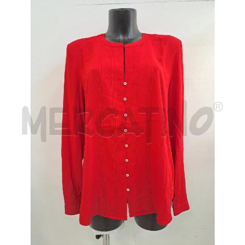 BLUSA DONNA TOMMY HILFIGER ROSSA SCOLLO V  | Mercatino dell'Usato Catanzaro 1