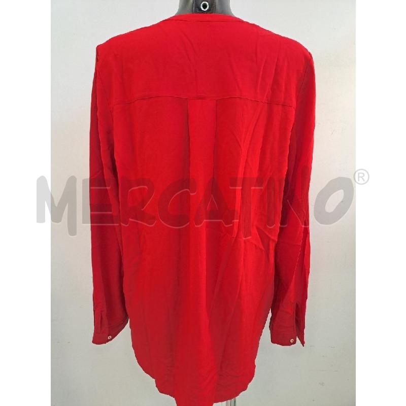 BLUSA DONNA TOMMY HILFIGER ROSSA SCOLLO V  | Mercatino dell'Usato Catanzaro 3