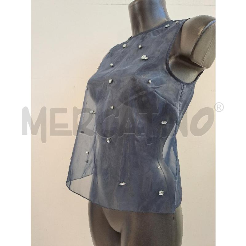 BLUSA DONNA TWINSET BLU VELATO STRASS  | Mercatino dell'Usato Catanzaro 2