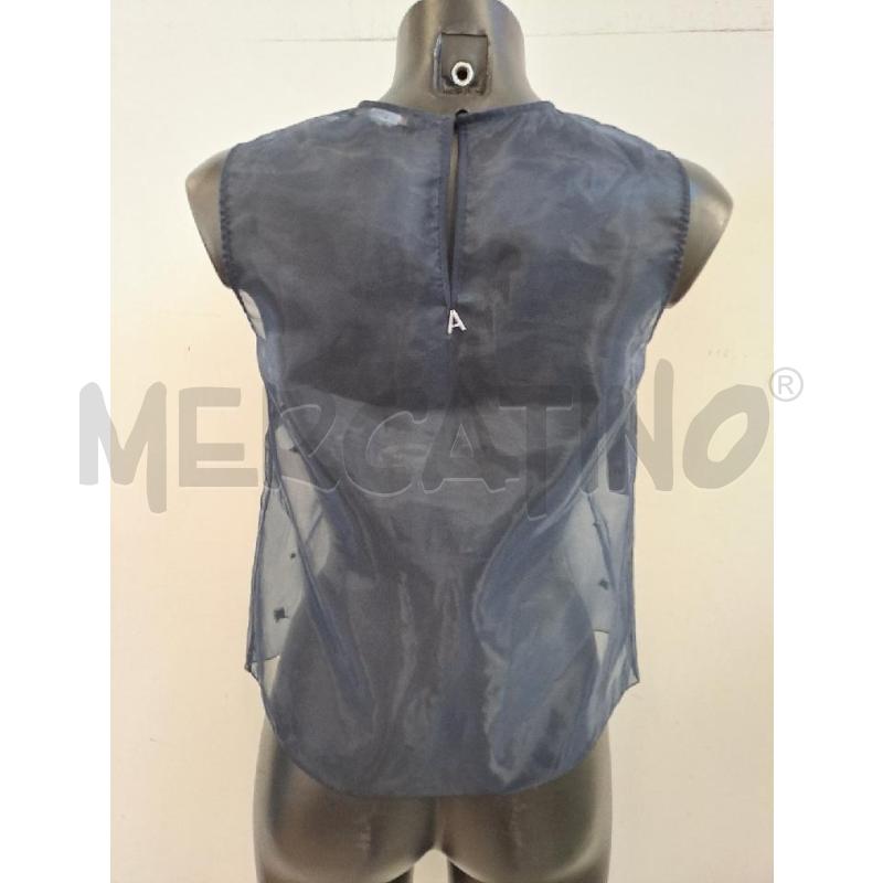BLUSA DONNA TWINSET BLU VELATO STRASS  | Mercatino dell'Usato Catanzaro 3