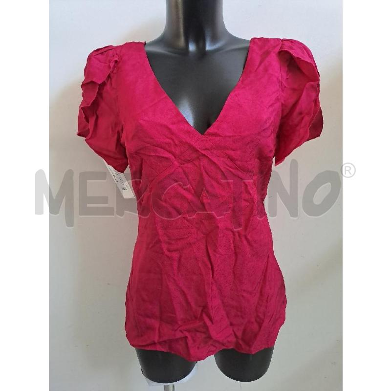 BLUSA DONNA TWINSET FUCSIA SCOLLO V ROUCHE  | Mercatino dell'Usato Catanzaro 1
