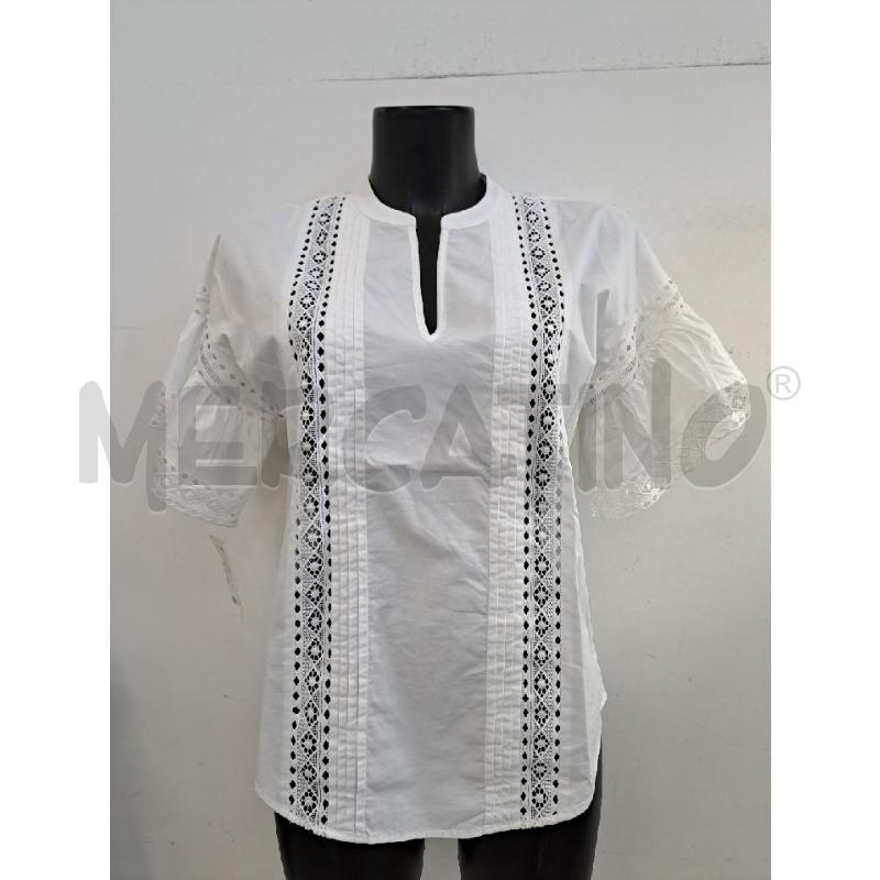 BLUSA DONNA TWIN SET BIANCO RICAMO  | Mercatino dell'Usato Catanzaro 1
