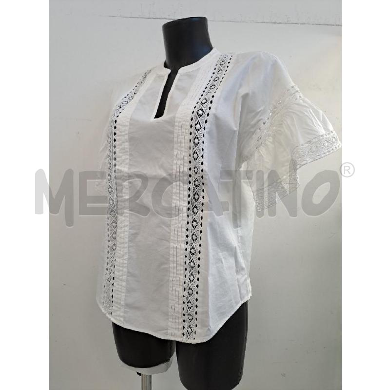 BLUSA DONNA TWIN SET BIANCO RICAMO  | Mercatino dell'Usato Catanzaro 2