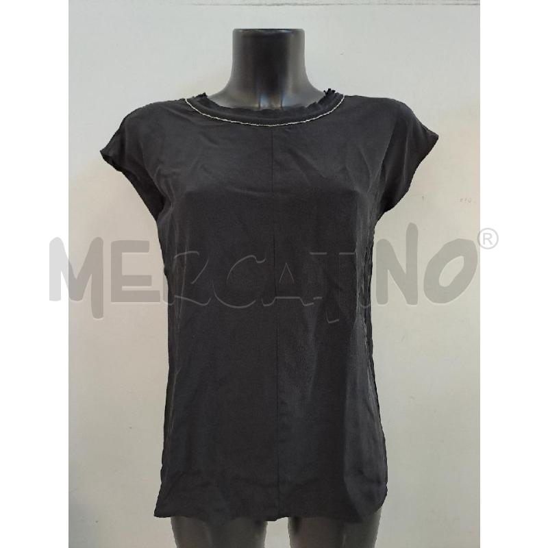 BLUSA DONNA TWIN SET NERO GIROMANICS BORDO STRASS | Mercatino dell'Usato Catanzaro 1