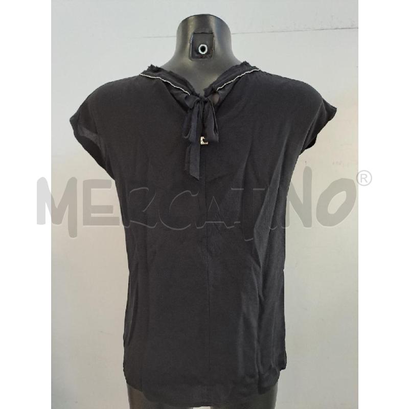 BLUSA DONNA TWIN SET NERO GIROMANICS BORDO STRASS | Mercatino dell'Usato Catanzaro 3