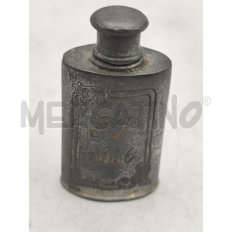 BOCCETTA DA PROFUNO 1816 ANTICA IN PELTRO  | Mercatino dell'Usato Catanzaro 1