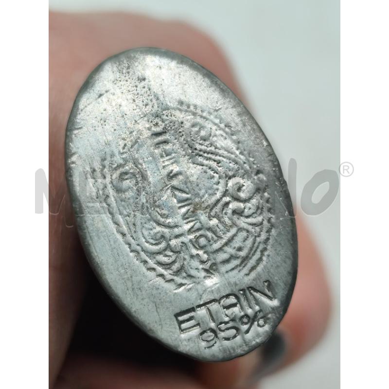 BOCCETTA DA PROFUNO 1816 ANTICA IN PELTRO  | Mercatino dell'Usato Catanzaro 3