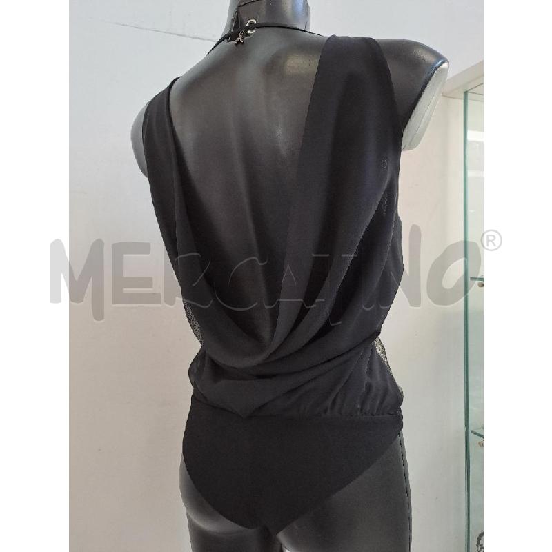BODY DONNA PATRIZIA PEPE NERO PAILLETTES RAMATO | Mercatino dell'Usato Catanzaro 3