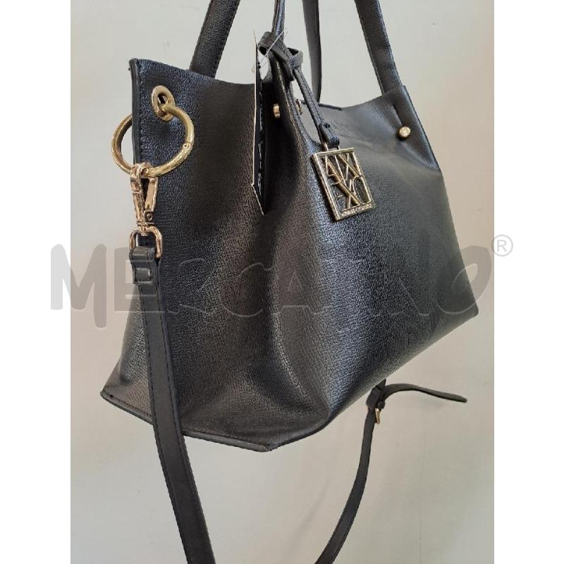 BORSA DONNA ARMANI EXCHANGE NERO DOPPIO MANICO | Mercatino dell'Usato Catanzaro 2